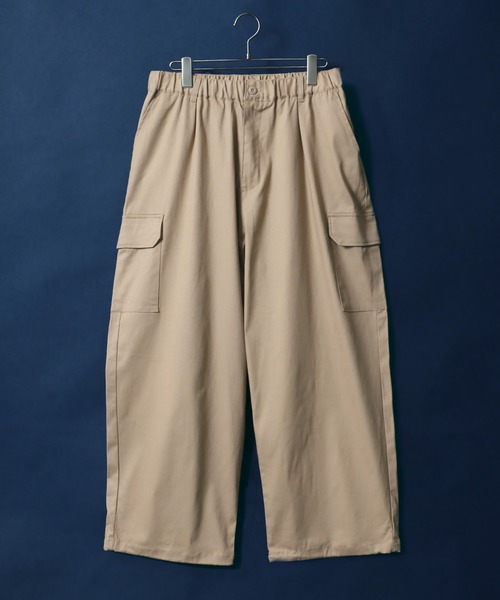 ANPAS(アンパス)の「Stretch Wide Cargo Pants/ストレッチ ワイドカーゴパンツ スノーパンツ(カーゴパンツ・メンズ・カーキ/ホワイト/ベージュ/ブラック・L/LL/M)」の5枚目の写真