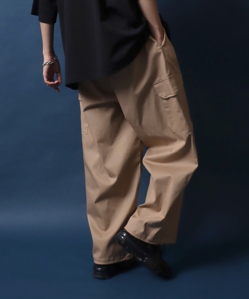 ANPAS(アンパス)の「Stretch Wide Cargo Pants/ストレッチ ワイドカーゴパンツ スノーパンツ(カーゴパンツ・メンズ・カーキ/ホワイト/ベージュ/ブラック・L/LL/M)」の18枚目の写真