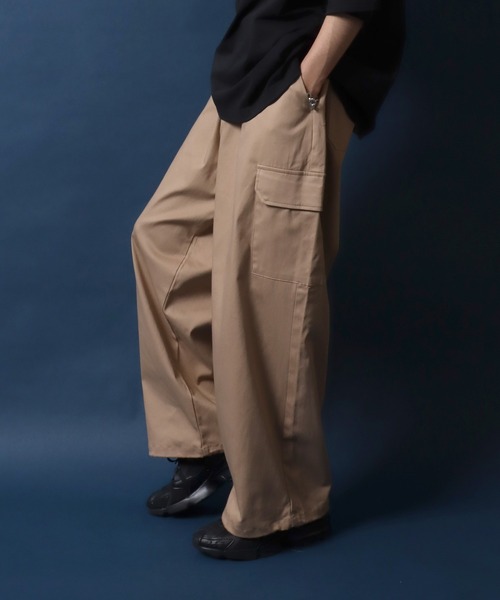 ANPAS(アンパス)の「Stretch Wide Cargo Pants/ストレッチ ワイドカーゴパンツ スノーパンツ(カーゴパンツ・メンズ・カーキ/ホワイト/ベージュ/ブラック・L/LL/M)」の19枚目の写真