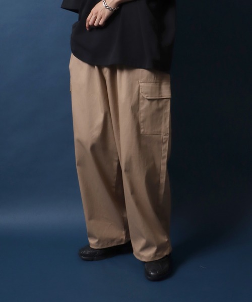 ANPAS(アンパス)の「Stretch Wide Cargo Pants/ストレッチ ワイドカーゴパンツ スノーパンツ(カーゴパンツ・メンズ・カーキ/ホワイト/ベージュ/ブラック・L/LL/M)」の17枚目の写真