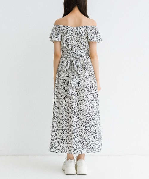 OLIVE des OLIVE（オリーブデオリーブ）の「シャーリングダブルフロントワンピース　1031090640（ワンピース・レディース・レオパード/オフホワイト/ブラック・FREE）」の19枚目の写真