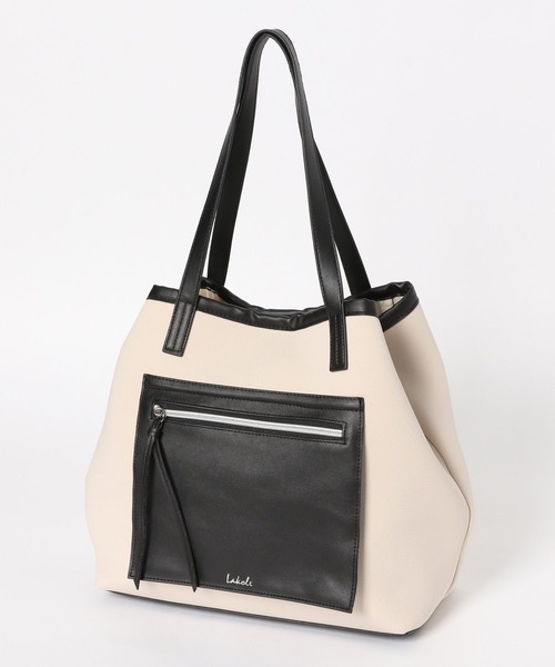 LAKOLE（ラコレ）の「ネオプレーンフロントポケットトートバッグ2 / 963900（トートバッグ・レディース・オフホワイト/ブラウン系その他/ブラック/グレー/ネイビー・FREE）」の13枚目の写真