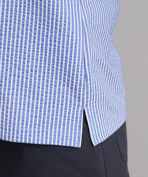 adabat（アダバット）の「◆【クールマックス（R）】サッカー素材 ストライプデザイン 半袖ポロシャツ（ポロシャツ・レディース・ブルー系7/ネイビー系7・40/38/42/36）」の8枚目の写真
