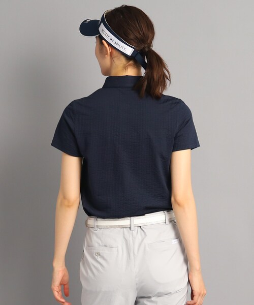 adabat（アダバット）の「◆【クールマックス（R）】サッカー素材 ストライプデザイン 半袖ポロシャツ（ポロシャツ・レディース・ブルー系7/ネイビー系7・40/38/42/36）」の13枚目の写真