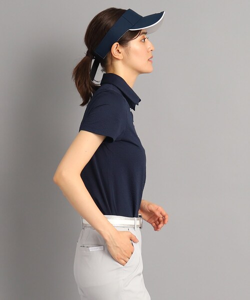 adabat（アダバット）の「◆【クールマックス（R）】サッカー素材 ストライプデザイン 半袖ポロシャツ（ポロシャツ・レディース・ブルー系7/ネイビー系7・40/38/42/36）」の14枚目の写真