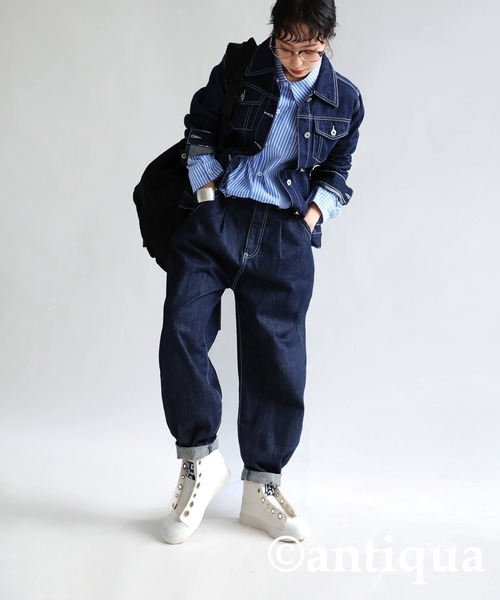 antiqua（アンティカ）の「ハイカットゴアスニーカー（スニーカー・レディース・ブラック/ホワイト・L/LL/M/S）」の4枚目の写真