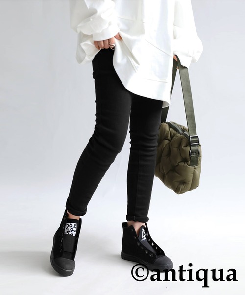 antiqua（アンティカ）の「ハイカットゴアスニーカー（スニーカー・レディース・ブラック/ホワイト・L/LL/M/S）」の13枚目の写真