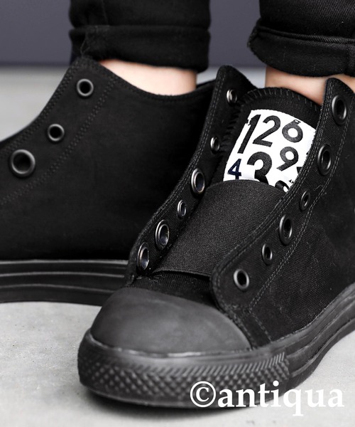 antiqua（アンティカ）の「ハイカットゴアスニーカー（スニーカー・レディース・ブラック/ホワイト・L/LL/M/S）」の17枚目の写真