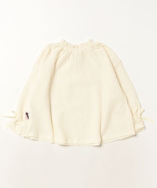 nino(ニノ)の「プルオーバー シャーリングJQ(Tシャツ/カットソー・キッズ・オレンジ/ホワイト・120cm/110cm/100cm)」の3枚目の写真