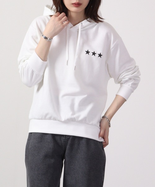 FUNALIVE(ファンアライブ)の「Printed fleece pullover hoodie / プリント裏毛プルオーバーパーカー unisex(パーカー・メンズ・ホワイト系/ネイビー系/ネイビー系1/グレー系/グレー系2/ブラック系1/ブラック系2/ベージュ系1/ホワイト系2/グレー系1/杢グレー/ホワイト/ネイビー/ベージュ/ブラック系/ホワイト系1/ネイビー系2/ベージュ系2/ベージュ系/ブラック・L/M/LL)」の5枚目の写真