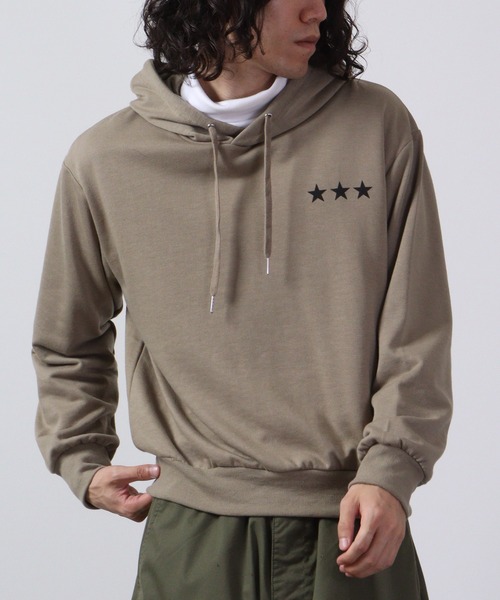 FUNALIVE(ファンアライブ)の「Printed fleece pullover hoodie / プリント裏毛プルオーバーパーカー unisex(パーカー・メンズ・ホワイト系/ネイビー系/ネイビー系1/グレー系/グレー系2/ブラック系1/ブラック系2/ベージュ系1/ホワイト系2/グレー系1/杢グレー/ホワイト/ネイビー/ベージュ/ブラック系/ホワイト系1/ネイビー系2/ベージュ系2/ベージュ系/ブラック・L/M/LL)」の17枚目の写真