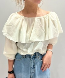 Right-on | 【HONEYSUCKLE ROSE】シアーフリルブラウス(シャツ/ブラウス)