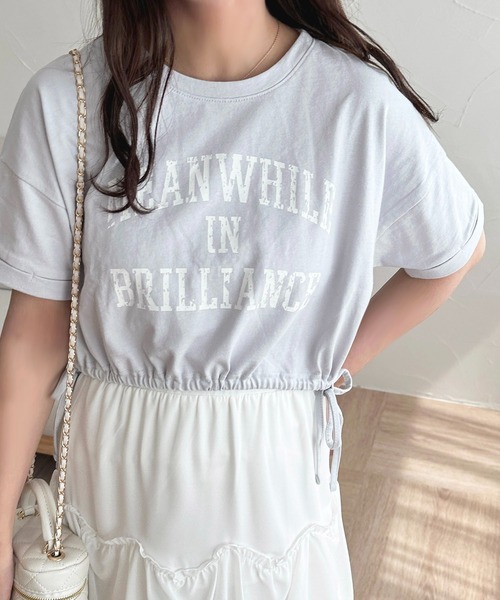 apres jour(アプレジュール)の「アソートドロストTシャツ【ZOZOTOWN限定アイテム】(Tシャツ/カットソー・レディース・ネイビー/ブルー/ブラック系その他/オフホワイト・X-LARGE/フリー)」の1枚目の写真