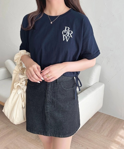 apres jour(アプレジュール)の「アソートドロストTシャツ【ZOZOTOWN限定アイテム】(Tシャツ/カットソー・レディース・ネイビー/ブルー/ブラック系その他/オフホワイト・X-LARGE/フリー)」の17枚目の写真