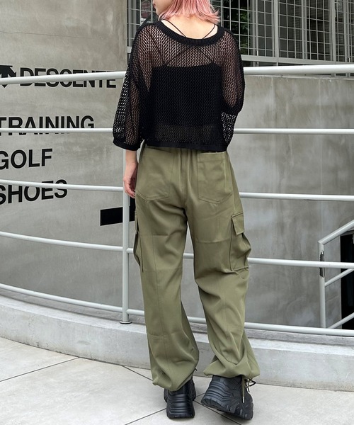 INGNI（イング）の「ツイルカーゴ／パンツ（カーゴパンツ・レディース・ブラック/カーキ/アイボリー・FREE）」の19枚目の写真