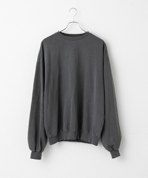 COLONY 2139（コロニートゥーワンスリーナイン）の「ピグメントダメージ裏起毛クルースウェット（スウェット・メンズ・ブラック/チャコールグレー・LARGE/MEDIUM）」の3枚目の写真