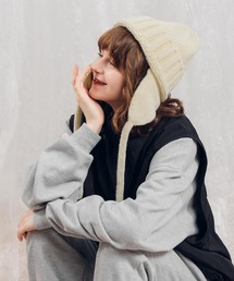 MUHET | イヤーフラップニットキャップ(ニットキャップ/ビーニー)