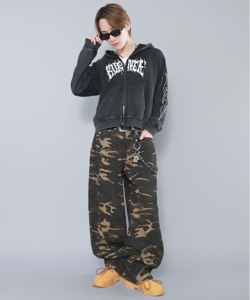 迷彩レイヤードproject GR y2k opium00s emostance ナローフレームスクエアサングラス/Y2K・韓国ストリート/ユニセックス