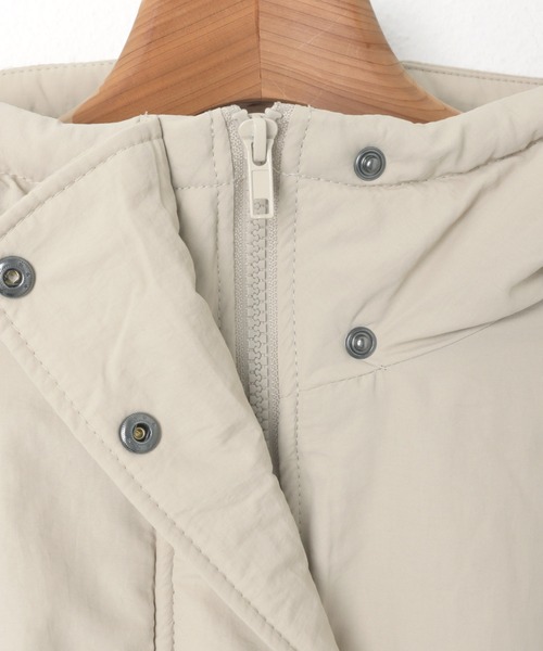 andme（アンドミー）の「オーバーサイズ中綿ダウンコート（ダウンジャケット/コート・レディース・ライトカーキ/ベージュ/ブラック/アイボリー・M/S）」の21枚目の写真