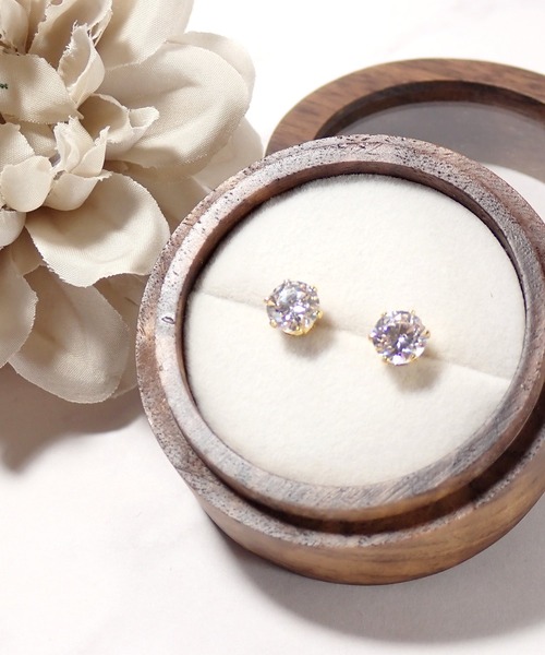CERCA（チェルカ）の「HaRu*/ハート＆キューピッド　最高級ジルコニアピアス（6ｍｍ）（ピアス（両耳用）・レディース・A/B・FREE）」の9枚目の写真