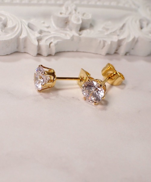 CERCA（チェルカ）の「HaRu*/ハート＆キューピッド　最高級ジルコニアピアス（6ｍｍ）（ピアス（両耳用）・レディース・A/B・FREE）」の10枚目の写真