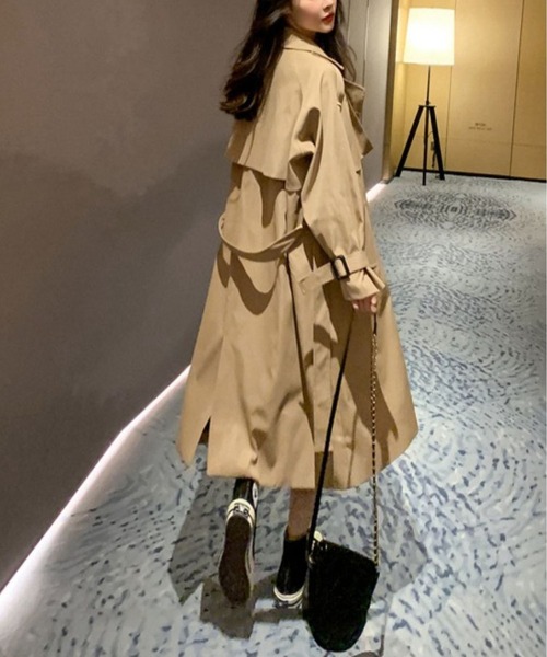 新品　FLAGSTUFF x BEAUTY & YOUTH トレンチコート ハイネックステンカラートレンチコート(F BEG)｜ FURFUR｜渋谷