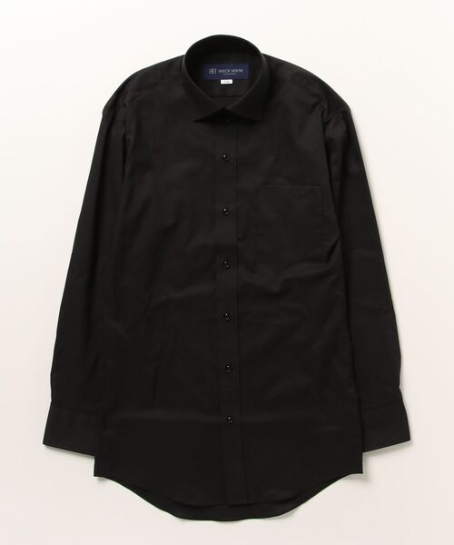 TOKYO SHIRTS(トウキョウシャツ)の「形態安定ノーアイロン ワイド 長袖ビジネスワイシャツ(ビジネスシャツ・メンズ・ブラック・首回り39cm-裄丈84cm/首回り42cm-裄丈86cm/首回り39cm-裄丈80cm/首回り42cm-裄丈82cm/首回り41cm-裄丈86cm/首回り37cm-裄丈80cm/首回り43cm-裄丈86cm/首回り41cm-裄丈82cm/首回り43cm-裄丈82cm/首回り37cm-裄丈84cm)」の5枚目の写真