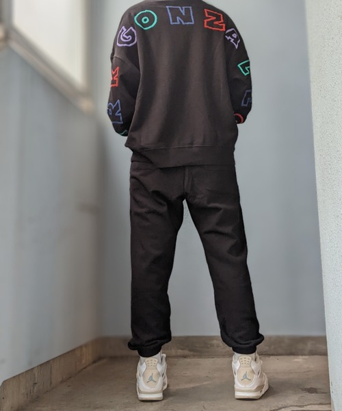 Mark Gonzales(マーク・ゴンザレス)の「MARK GONZALES ART WORK/マークゴンザレス【web限定】マルチカラー発泡ロゴスウェットパンツ(スウェットパンツ・メンズ・ブルー系/ブラック/アッシュグレー/ライトグレー・MEDIUM/LARGE/X-LARGE)」の21枚目の写真
