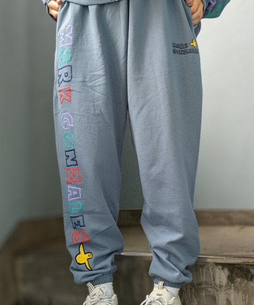 Mark Gonzales(マーク・ゴンザレス)の「MARK GONZALES ART WORK/マークゴンザレス【web限定】マルチカラー発泡ロゴスウェットパンツ(スウェットパンツ・メンズ・ブルー系/ブラック/アッシュグレー/ライトグレー・MEDIUM/LARGE/X-LARGE)」の10枚目の写真