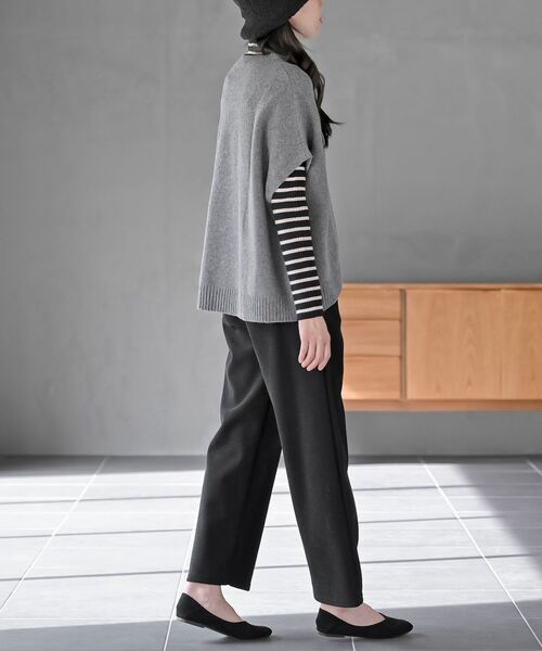 rps（アールピーエス）の「テレコ裏シャギーパンツ（その他パンツ・レディース・アイボリー/チャコールグレー/ブラック・フリー）」の15枚目の写真