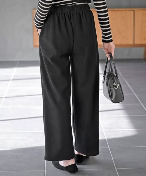 rps（アールピーエス）の「テレコ裏シャギーパンツ（その他パンツ・レディース・アイボリー/チャコールグレー/ブラック・フリー）」の18枚目の写真