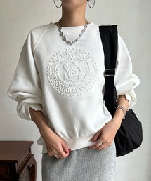 DouDou | 【WEB限定】 裏起毛エンボスロゴトップス(その他トップス)