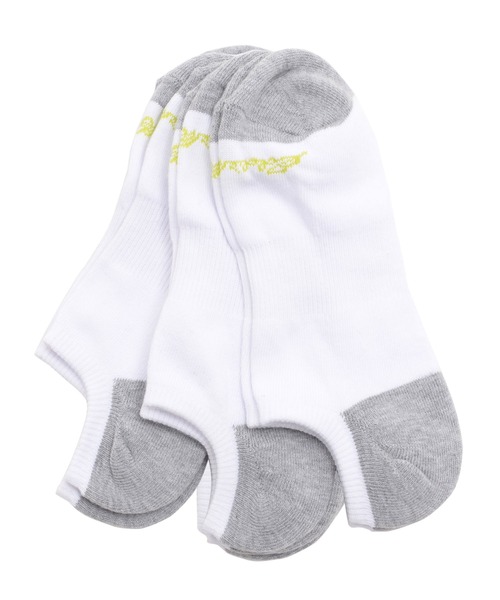 Eddie Bauer（エディーバウアー）の「3P ノーショウ ソックス（ソックス/靴下・メンズ・ブラック/グレー/ホワイト・26-28cm/23-25cm）」の2枚目の写真