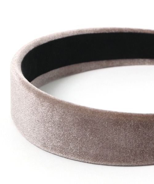 studio CLIP（スタディオクリップ）の「【daily CLIP】ベロアカチューシャ（カチューシャ・レディース・ベージュ/ブラック・FREE）」の7枚目の写真