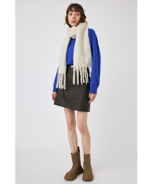 MOUSSY(マウジー)の「OVERSIZED ニットトップス(ニット/セーター・レディース・ホワイト/ブルー/ブラック/ブラウン・FREE)」の7枚目の写真