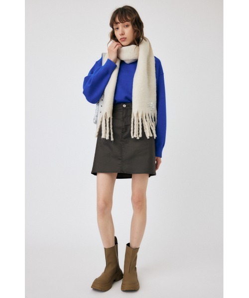 MOUSSY(マウジー)の「OVERSIZED ニットトップス(ニット/セーター・レディース・ホワイト/ブルー/ブラック/ブラウン・FREE)」の8枚目の写真