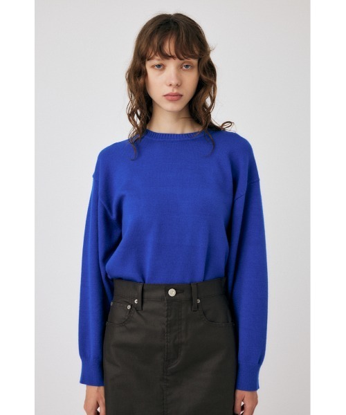 MOUSSY(マウジー)の「OVERSIZED ニットトップス(ニット/セーター・レディース・ホワイト/ブルー/ブラック/ブラウン・FREE)」の11枚目の写真