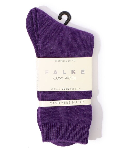 FALKE（ファルケ）の「FALKE Cosy ウールブレンドソックス（ソックス/靴下・レディース・ピンク/イエロー/ブラック/ホワイト/チャコールグレー/ダークブラウン/ベージュ/ダークパープル/マスタード・FREE）」の6枚目の写真