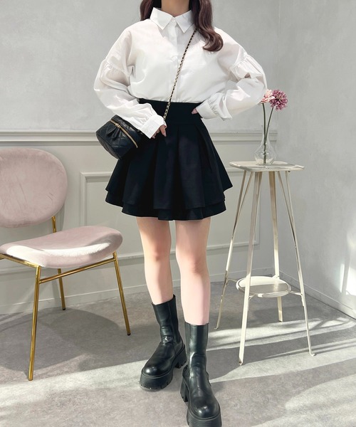 apres jour（アプレジュール）の「アソート袖ボリュームシャツ【ZOZOTOWN限定アイテム】（シャツ/ブラウス・レディース・ネイビー/オフホワイト/ブラック系その他・X-LARGE/フリー）」の10枚目の写真