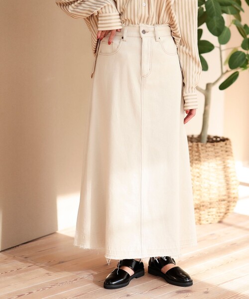 サイドタック デニムロングスカート(デニムスカート)|BEAMS HEART(ビームスハート)