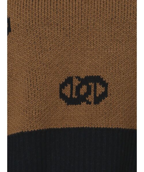 EMODA（エモダ）の「クルーネッククロップニット（ニット/セーター・レディース・ブラウン/ブラック・FREE）」の21枚目の写真