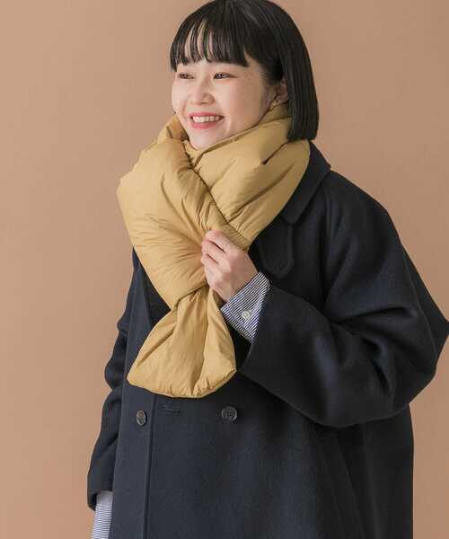 URBAN RESEARCH DOORS(アーバンリサーチドアーズ)の「中綿マフラー(マフラー・レディース・ベージュ/ブラック・-)」の2枚目の写真