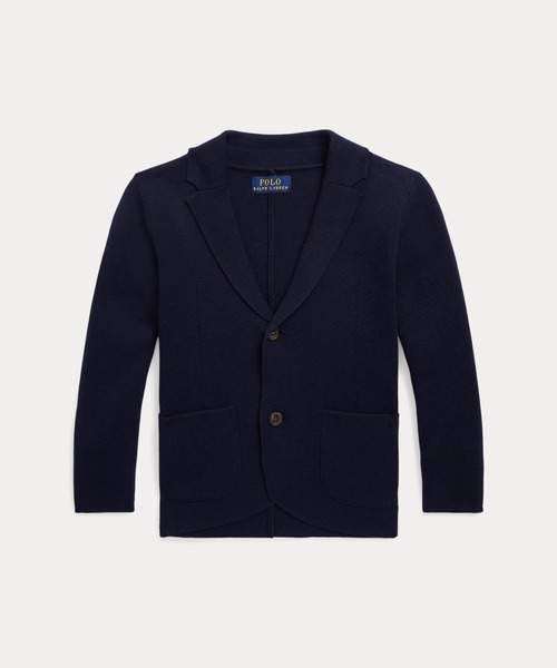 コットン ブレザー カーディガン