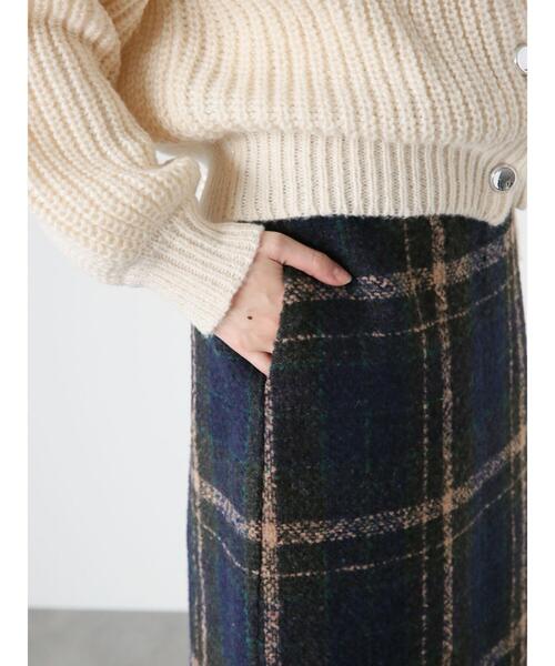 Te chichi TERRASSE(テチチテラス)の「ブークレチェックタイトスカート(スカート・レディース・オレンジ/ネイビー・F)」の19枚目の写真