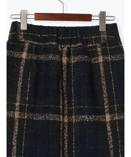 Te chichi TERRASSE(テチチテラス)の「ブークレチェックタイトスカート(スカート・レディース・オレンジ/ネイビー・F)」の11枚目の写真