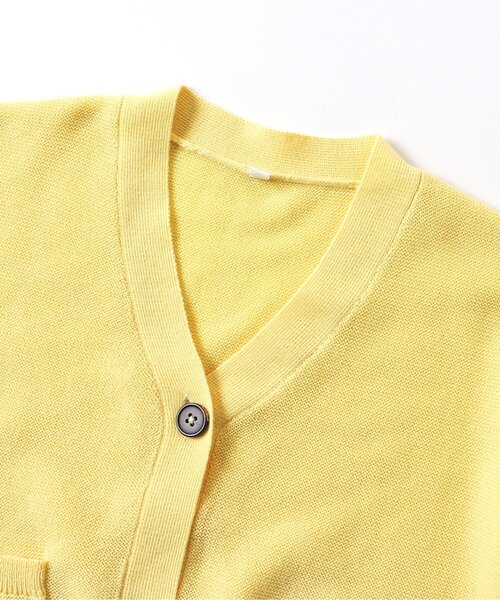 BREEZE（ブリーズ）の「【フォーマル対応】カラバリカーディガン_マシンウォッシャブル（カーディガン/ボレロ・キッズ・イエロー/アイボリー/ネイビー・100/110/120/80/130/140/90）」の6枚目の写真