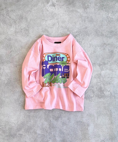 Life Support Products（ライフサポートプロダクツ）の「プリントロンティー（80～150cm）（Tシャツ/カットソー・キッズ・ホワイト系その他/ダークネイビー/レッド/ライトグリーン/ライトピンク/パープル/チャコール/グレー/オフホワイト/杢グレー・80/130/95/140/150/90/100/110/120）」の9枚目の写真