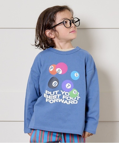 Life Support Products（ライフサポートプロダクツ）の「プリントロンティー（80～150cm）（Tシャツ/カットソー・キッズ・ホワイト系その他/ダークネイビー/レッド/ライトグリーン/ライトピンク/パープル/チャコール/グレー/オフホワイト/杢グレー・80/130/95/140/150/90/100/110/120）」の8枚目の写真