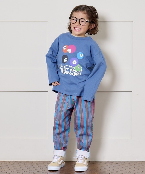 Life Support Products（ライフサポートプロダクツ）の「プリントロンティー（80～150cm）（Tシャツ/カットソー・キッズ・ホワイト系その他/ダークネイビー/レッド/ライトグリーン/ライトピンク/パープル/チャコール/グレー/オフホワイト/杢グレー・80/130/95/140/150/90/100/110/120）」の11枚目の写真