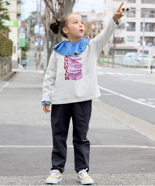 Life Support Products（ライフサポートプロダクツ）の「プリントロンティー（80～150cm）（Tシャツ/カットソー・キッズ・ホワイト系その他/ダークネイビー/レッド/ライトグリーン/ライトピンク/パープル/チャコール/グレー/オフホワイト/杢グレー・80/130/95/140/150/90/100/110/120）」の19枚目の写真